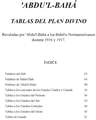 Tablas del plan divino